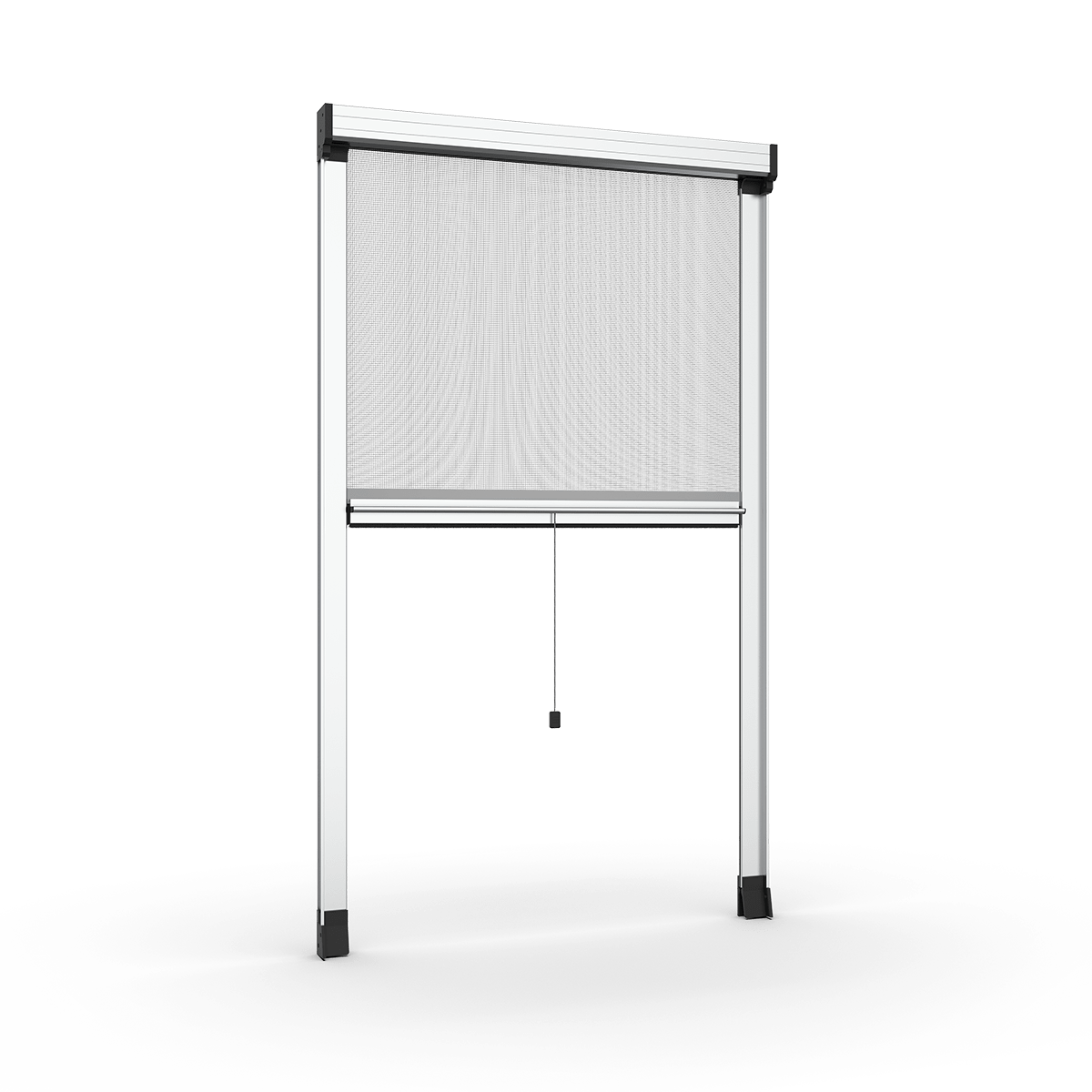 Bastone Per Tende Industriale Nero Opaco, Diametro 2,5 Cm, Regolabile Da 71 A 122 Cm, Asta Telescopica Resistente Per Interni/esterni, Con Staffe, Design Avvolgente